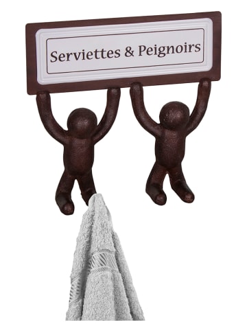 Anticline Handtuchhalter in Braun - (B)22 x (H)20,5 x (T)5 cm