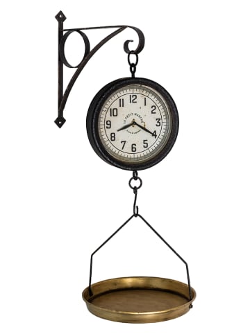 Anticline Wanduhr in Schwarz - (B)25,5 x (H)31 cm