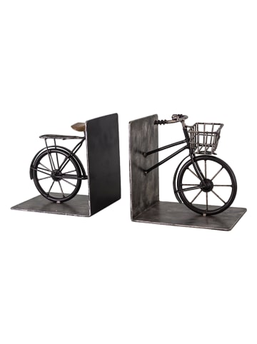 Anticline Podpórki w kolorze czarnym do książek - 31 x 15 x 12 cm