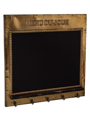 Anticline Messingtafel "Menu Du Jour" in Gold/ Schwarz - (B)66 x (H)66 cm