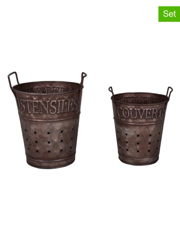 Anticline 2-delige set: utiliteitenhouders bruin