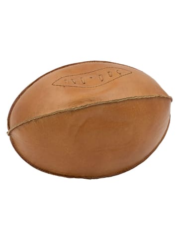 Anticline Figurka dekoracyjna "Rugby" w kolorze jasnobrązowym - 28 x 15 cm