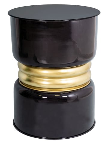 Anticline Hocker "Disco" in Schwarz - (H)47,5 x Ø 36,5 cm