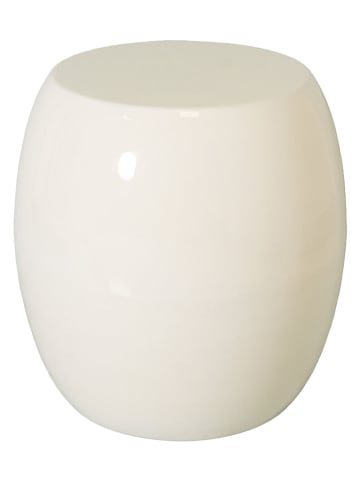 Anticline Hocker "Tam Tam" w kolorze kremowym - wys. 38 x Ø 35 cm