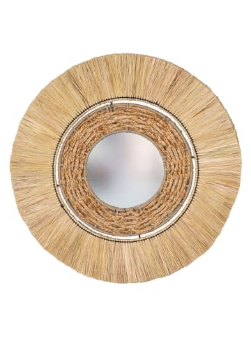 Anticline Lustro ścienne w kolorze beżowym - Ø 77 cm