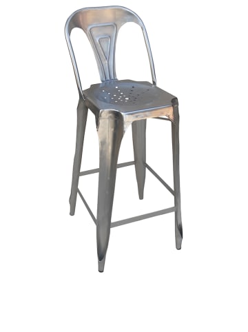 Anticline Barstuhl in Silber - (B)44 x (H)106 x (T)47 cm