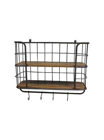 Anticline Wandmeubel naturel/zwart - (B)62 x (H)50 x (D)24 cm