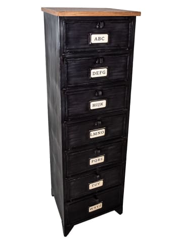 Anticline Staand rek zwart/lichtbruin - (B)40 x (H)140 x (D)37,5 cm