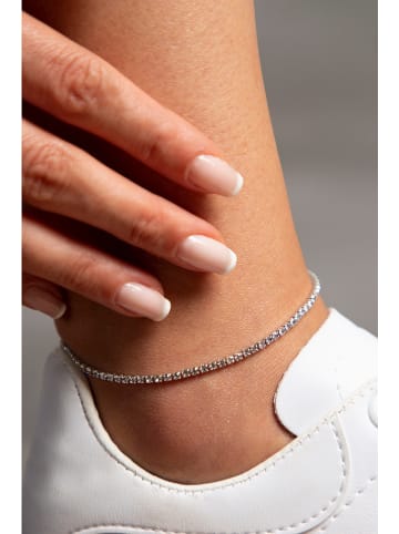 Lodie Silver Fußkettchen mit Edelsteinen