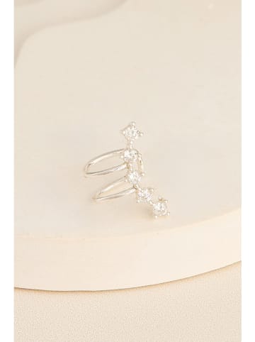 Lodie Silver Zilveren earcuff met edelstenen