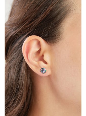 Lodie Silver Srebrne kolczyki-wkrętki z cyrkoniami