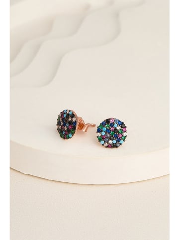 Lodie Silver Zilveren oorstekers met edelstenen