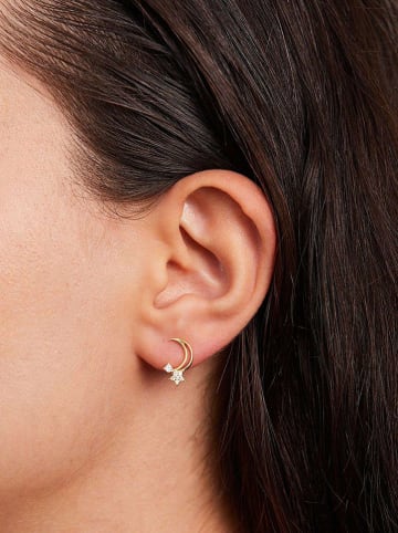 Lodie Silver Beschicht. Ohrstecker mit Edelsteinen