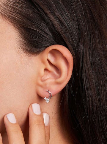 Lodie Silver Srebrne kolczyki-wkrętki z cyrkoniami