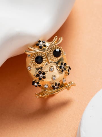 Lodie Silver Broche goudkleurig/zwart