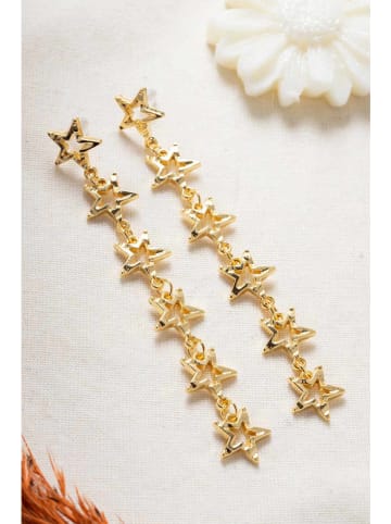 Lucky Bees Vergulde oorhangers