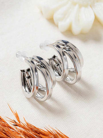 Lodie Silver Verzilverde oorstekers