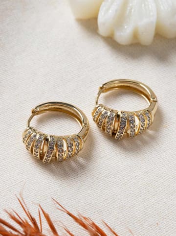 Lodie Silver Vergold. Creolen mit Edelsteinen