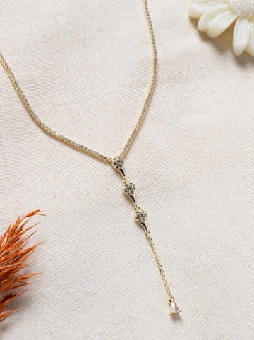 Lodie Silver Vergold. Halskette mit Edelsteinen - (L)50 cm