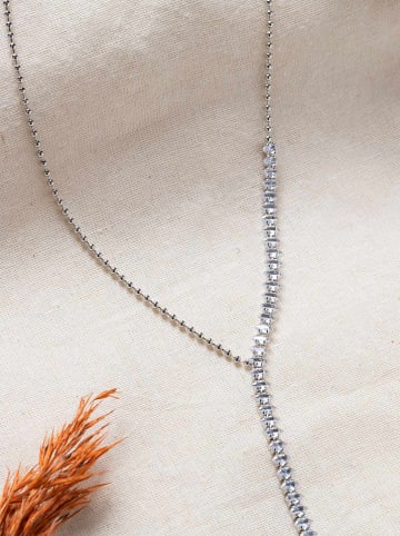 Lodie Silver Versilb. Halskette mit Edelsteinen - (L)45 cm