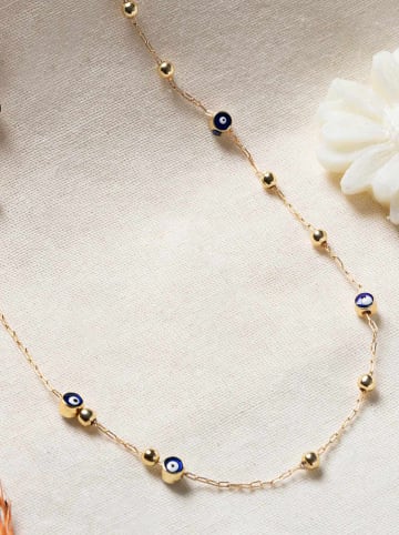 Lodie Silver Vergulde ketting met edelstenen - (L)42 cm