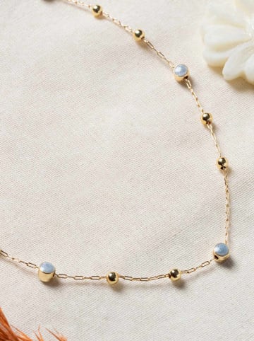 Lodie Silver Pozłacany naszyjnik z elementami ozdobnymi - dł. 42 cm