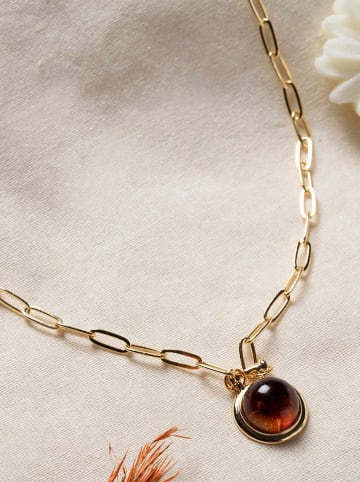 Lodie Silver Vergulde ketting met hanger - (L)42 cm