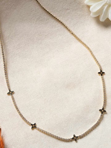 Lodie Silver Vergold. Halskette mit Edelsteinen - (L)45 cm