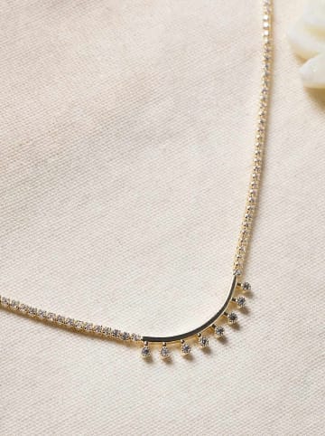 Lodie Silver Vergold. Halskette mit Edelsteinen - (L)42 cm