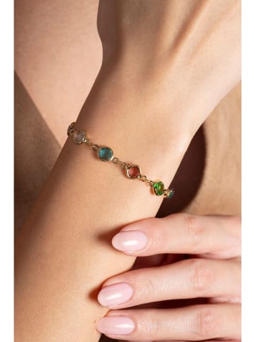 Lodie Silver Vergold. Armkette mit Edelsteinen