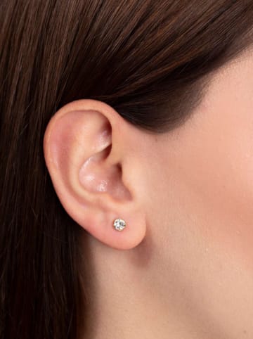 Lodie Silver Zilveren oorstekers met edelstenen