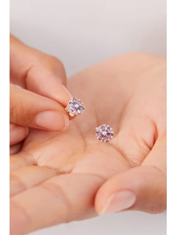 Lodie Silver Srebrne kolczyki-wkrętki z kamieniami ozdobnymi