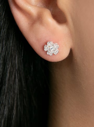 Lodie Silver Srebrne kolczyki-wkrętki z cyrkoniami