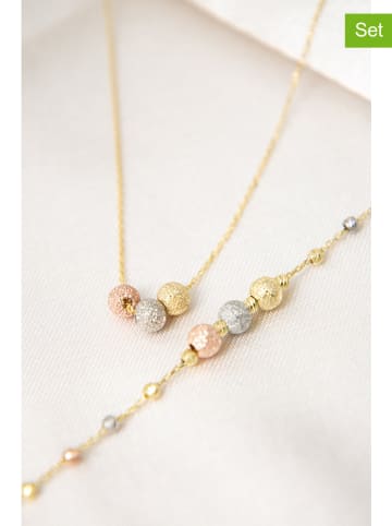 Lodie Silver 2-częściowy zestaw srebrnej biżuterii z elementami ozdobnymi