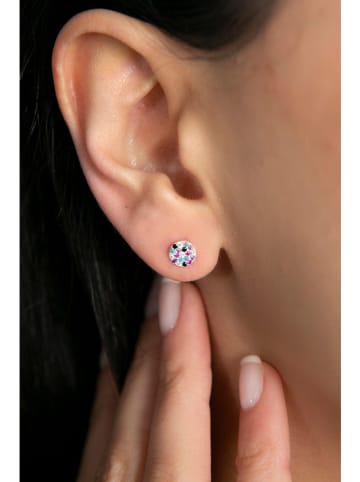 Lodie Silver Srebrne kolczyki-wkrętki z cyrkoniami