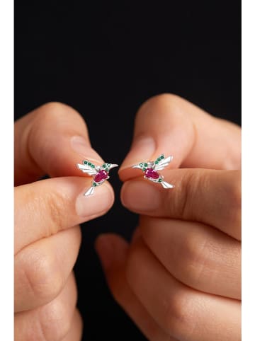 Lodie Silver Srebrne kolczyki-wkrętki z cyrkoniami