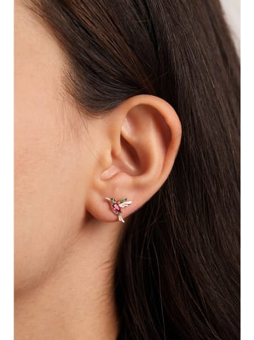 Lodie Silver Zilveren oorstekers met edelstenen