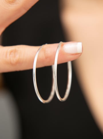 Lodie Silver Zilveren creolen