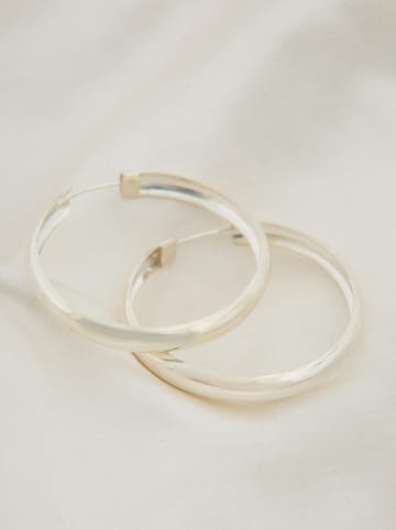 Lodie Silver Silber-Creolen