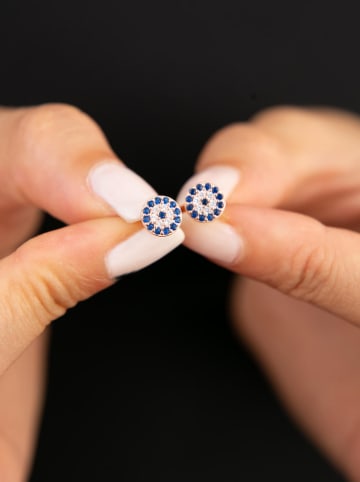 Lodie Silver Zilveren oorstekers met edelstenen