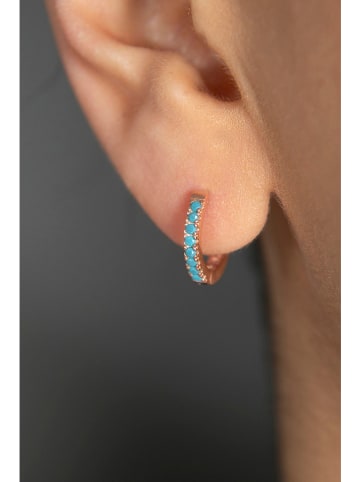 Lodie Silver Srebrne kolczyki-kreole z cyrkoniami