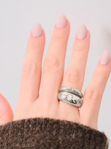 Lodie Silver Pierścionki (2 szt.) z cyrkoniami