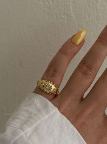 Lodie Silver Gecoate ring met edelstenen