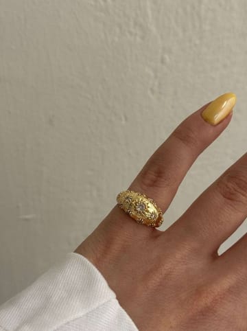 Lodie Silver Gecoate ring met edelstenen