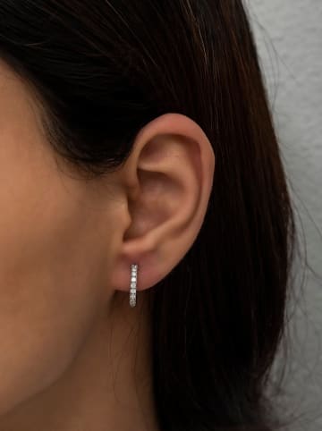 Lodie Silver Silber-Creolen mit Edelsteinen
