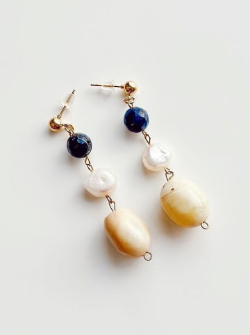 Lodie Silver Beschicht. Ohrstecker mit Edelsteinen