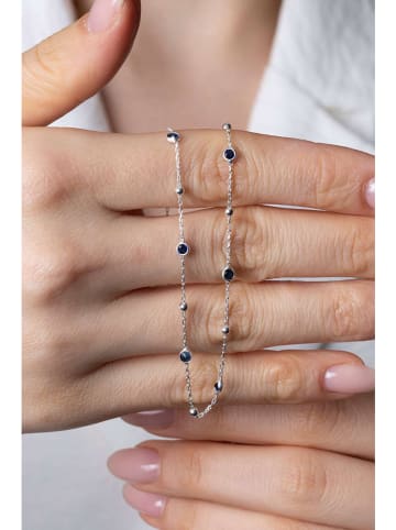 Lodie Silver Srebrny naszyjnik z cyrkoniami - dł. 43 cm