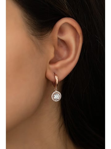 Lodie Silver Creolen met edelstenen