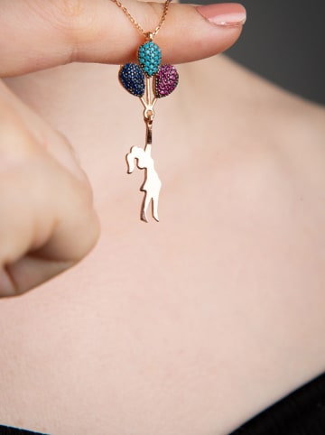 Lodie Silver Zilveren ketting met hanger - (L)43 cm