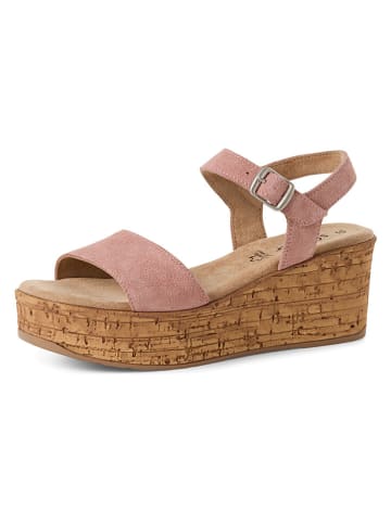 s.Oliver Leren sleehaksandalen lichtroze